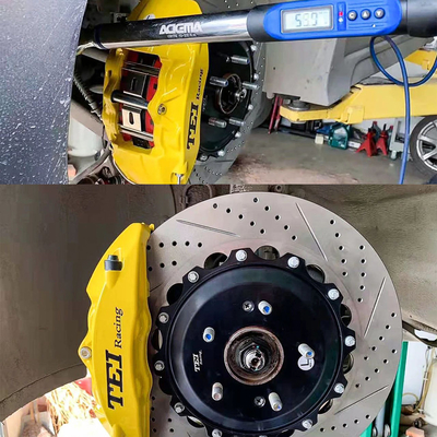 acheter Kit de freinage à étriers à 4 pistons avec 355*32 mm de disque à haute teneur en carbone et plaquettes de freinage pour Hyudnai Veloster fabrication en ligne