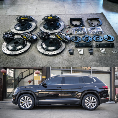 acheter Forgeage VW Grand Kit de freinage avant 6 piston et arrière 4 piston étrier avec garder EPB petit étrier pour Teramont 20 pouces fabrication en ligne