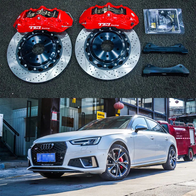 acheter Audi Kit de freinage avant grand pour A4 B9 18 pouces 6 Piston Caliper Kit de freinage avec 355 * 32 mm rotor fabrication en ligne