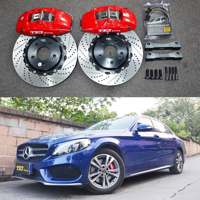 acheter Classe C W205 Mercedes Grand kit de freinage 17 pouces bord de voiture avant 4 kit de freinage à piston système de freinage automatique fabrication en ligne