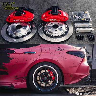 acheter Kit de freinage arrière 4 pistons EPB étrier avec rotor 355x28mm BBK système de freinage automatique pour Toyota Camry 19 pouces carport fabrication en ligne