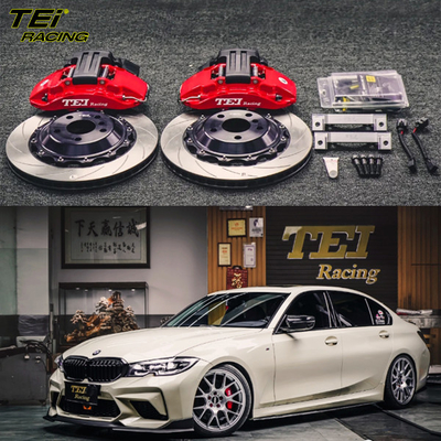 acheter Kit de freinage arrière 4 étriers avec rotor 355x28mm BBK système de freinage automatique pour BMW Série 3 G28 19 pouces jante de voiture fabrication en ligne