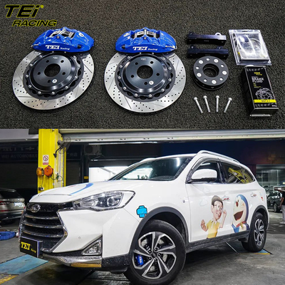 acheter Kit de freinage avant 4 étriers à piston avec rotor 355x28mm BBK système de freinage automatique pour JAC Refine S7 18 pouces jante de voiture fabrication en ligne
