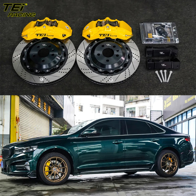 acheter Kit de freinage avant 4 étriers avec rotor 355x28mm BBK système de freinage automatique pour Geely PREFACE 18 pouces jante de voiture fabrication en ligne