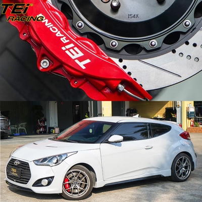 acheter Kit de freinage avant 4 étriers avec rotor 355x28mm BBK système de freinage automatique pour Hyundai Veloster 18 pouces jante de voiture fabrication en ligne