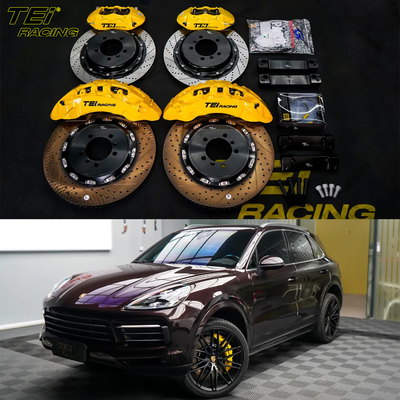 acheter BBK Front 10pot Caliper 420*36mm Rotor et arrière 4pot Caliper 380mm Rotor BBK Système de freinage automatique Pour Porsche Cayenne 22rim fabrication en ligne