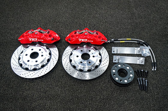 acheter TEI Racing BBK P60NS 6 Piston Forgé à deux pièces Kit de frein à pinceau pour Cadillac XT5 19 pouces roue avant fabrication en ligne
