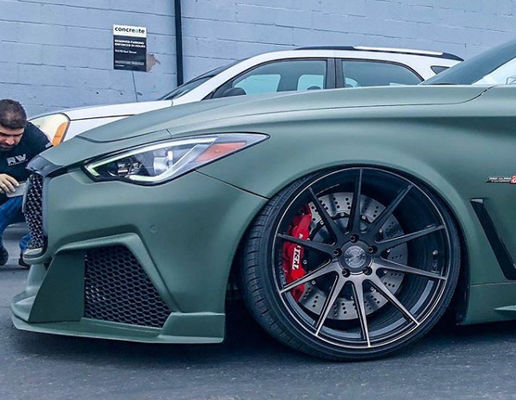 acheter Infiniti Q60 Grand kit de freinage 6 étriers à piston avec 405 * 34mm rotor 20 pouces roue avant fabrication en ligne