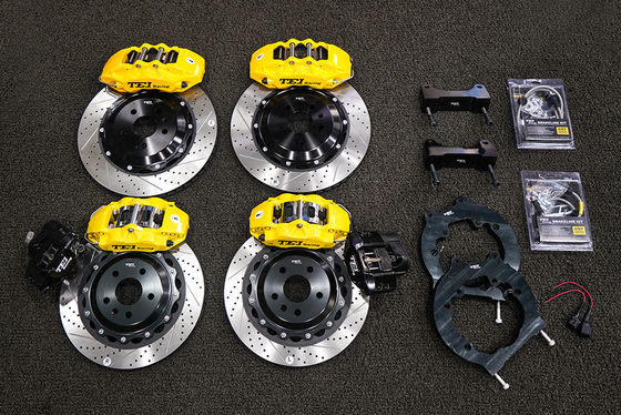 acheter VW Volkswagen CC Grand kit de freinage 6 étrier à piston avec rotor perforé et en fente 355 * 32 mm + EBP arrière fabrication en ligne