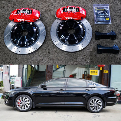 Étrier de course à 6 pistons VW gros Kit de frein 355*32 MM disque à haute teneur en carbone course et plaquettes de frein pour jante PASSAT 19 pouces