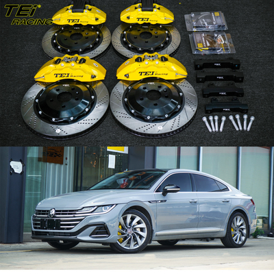 6 pistons avant et 4 pistons arrière Calibre BBK système de freinage automatique pour Volkswagen CC 19 pouces
