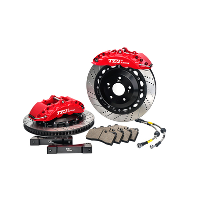 TEIRacing P40NS-R Kit d'étrier de frein à haute performance Plateau de frein arrière 4 pistons Pour Honda/Cadillac/Toypta/BMW/VW Pour roue de 17/18 pouces