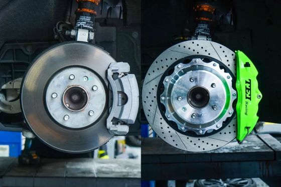Grand frein Kit Front 18 rotor de disque encoché de calibre de piston de la roue 4 de pouce par 355X28mm pour CADILLAC CT4 CT5 CT6 2019-2020